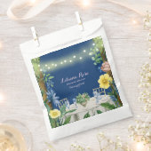 Blauer Blumengarten Brautparty Geschenktütchen (Ausgeschnitten)