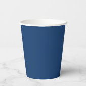 Blauer Blumengarten Brautparty Pappbecher (Rückseite)