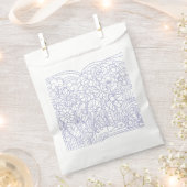 Blauer Blumengarten Geschenktütchen (Ausgeschnitten)