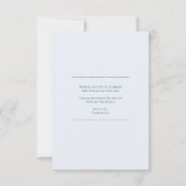 Blauer Blumengarten Hochzeitsfeier Save the Date (Rückseite)