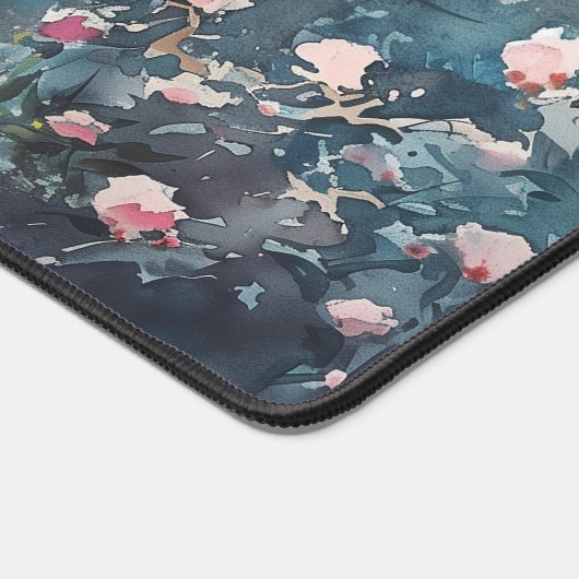 Blauer Blumengewerbe Schreibtischunterlage (Ecke)