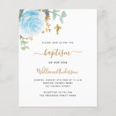 Blauer Blumenjunge - Cross-Budget-Taufen (Vorderseite)