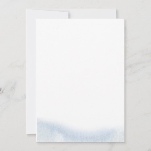 Blauer Blumenkohl Einladungen (Rückseite)