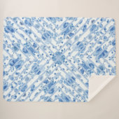 Blauer Blumenkohl Sherpadecke (Vorderseite (Horizontal))