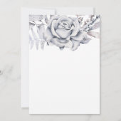 Blauer Blumenkrug Einladung (Rückseite)