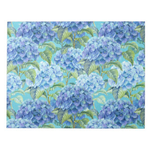 Blauer Blumenmoor Hydrangea-Blume Notizblock