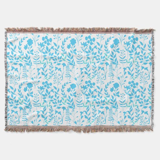Blauer Blumenmuster.ST01 No BG Decke (Vorderseite)