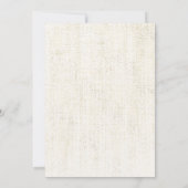 Blauer Blumenpfirsich Blauer Taufe Einladung (Rückseite)