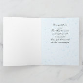 Blauer Blumenreath Erste Kommune Karte (Innenseite)