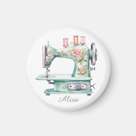 Blauer Blumenstickmaschinenmagnet Magnet