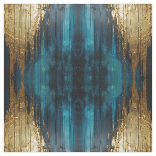Blauer Blumenstoff Nahtloses Muster Arts Hintergru Stoff (Muster)