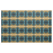 Blauer Blumenstoff Nahtloses Muster Boho Modern Stoff (Yard (91,4 cm))