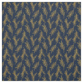 Blauer Blumenstoff Nahtloses Muster Elegant Boho Stoff (Muster)