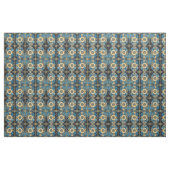 Blauer Blumenstoff Nahtloses Muster Für Nähen Stoff (Yard (91,4 cm))