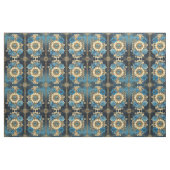 Blauer Blumenstoff Nahtloses Muster Für Nähen Stoff (Fat Quarter (45,7 x 55,9 cm))