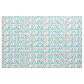 Blauer Blumenstoff Stoff (Yard (91,4 cm))