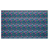 Blauer Blumenstoff Stoff (Fat Quarter (45,7 x 55,9 cm))