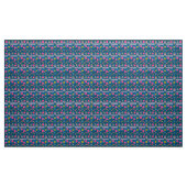 Blauer Blumenstoff Stoff (Yard (91,4 cm))