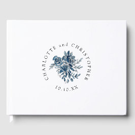 Blauer Blumenstrauch Gästebuch