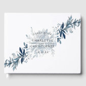 Blauer Blumenstrauch Gästebuch (Vorderseite)