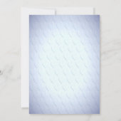 Blauer Blumenstrauß Baby Dusche Einladung (Rückseite)