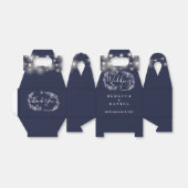 Blauer Blumenstrauß Geschenkschachtel (Ungefaltet)