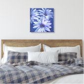 Blauer Blumenstrauß Leinwand Origineller Kunstdruc (Insitu (Schlafzimmer))