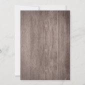 Blauer Blumenstrauß Lichter Rustikales Brautparty Einladung (Rückseite)