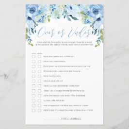 Blauer Blumenstrauß oder unter Brautparty