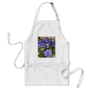 Blauer Blumenstrauß Schürze