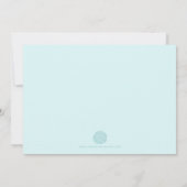 Blauer Blumenstrauß und neue Party Einladung des B (Rückseite)