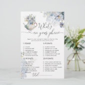 Blauer Blumentee Party, was auf Ihrem Handyspiel i (Stehend Vorderseite)