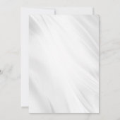 Blauer Blumenzwerg Einladung (Rückseite)