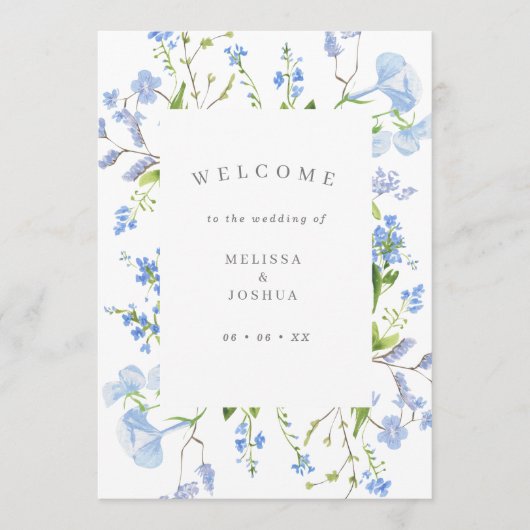 Blauer Blumenzwiebelflor Programm (Vorderseite)