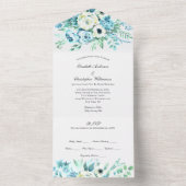 Blauer Blumenzwiebeln in einer Einladung (Innen Boden)