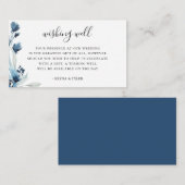 Blauer Blumenzwiebeln wünschend gut Begleitkarte (Vorne/Hinten)