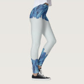 Blauer Blütenblätter der Rose Leggings (Rechts)