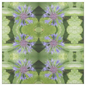 Blauer Blütenblume Gemustertes Gewebe Stoff (Muster)