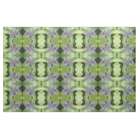 Blauer Blütenblume Gemustertes Gewebe Stoff (Fat Quarter (45,7 x 55,9 cm))