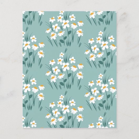 Blauer Blütenduschkopf Flyer (Hinten)