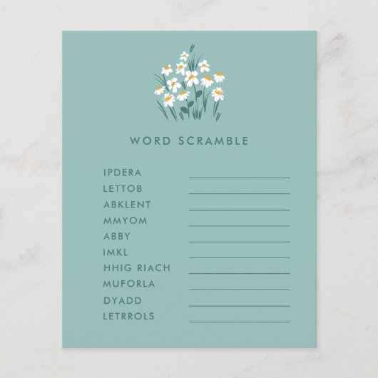 Blauer Blütenduschkopf Flyer (Vorne)