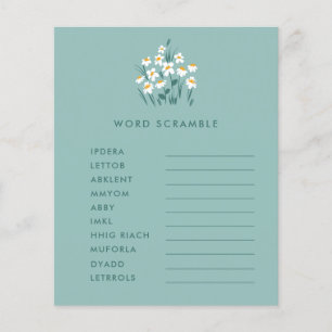 Blauer Blütenduschkopf Flyer