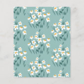 Blauer Blütenduschkopf Flyer (Hinten)