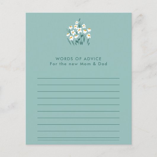 Blauer Blütenduschkopf Flyer (Vorne)