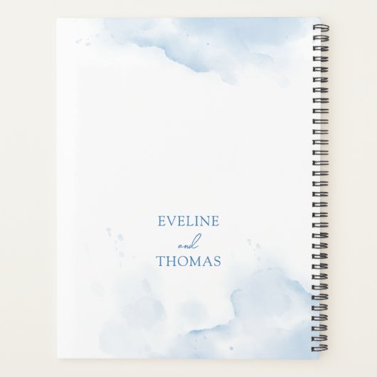 Blauer Blüteneukalyptus und silberner Glitzer Planer (Rückseite)