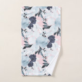 Blauer Blütenfarben Farbe Farbe Farbe Farbe Farbe  Badhandtuch Set (Handtuch)