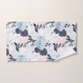 Blauer Blütenfarben Farbe Farbe Farbe Farbe Farbe  Badhandtuch Set (Handtuch)