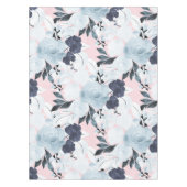 Blauer Blütenfarben Farbe Farbe Farbe Farbe Farbe Tischdecke (Vorderseite)