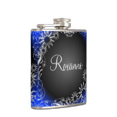 Blauer Blütenkolben Flachmann (Rechts)