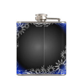 Blauer Blütenkolben Flachmann (Rückseite)